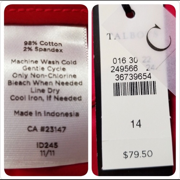 Talbots Capris NWT - Picture 5 of 5